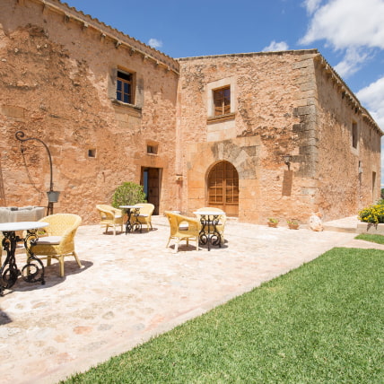 Another view of the hotel's outdoor terrace