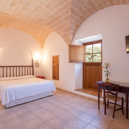 Double room with vaulted ceilings