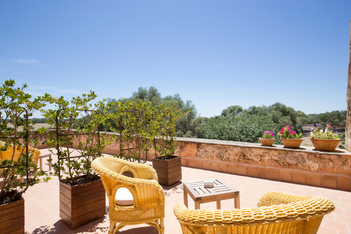 Terraza de una de las habitaciones Dobles con Terraza