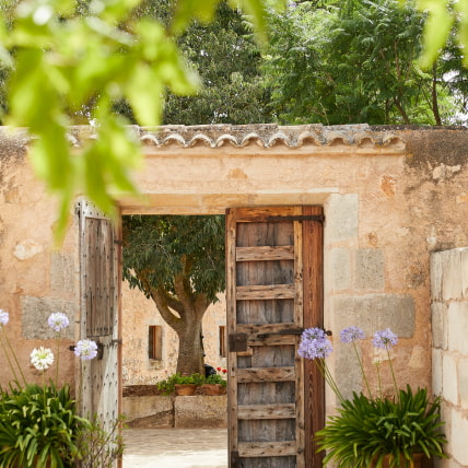 Beautiful entrance gate to the hotel grounds