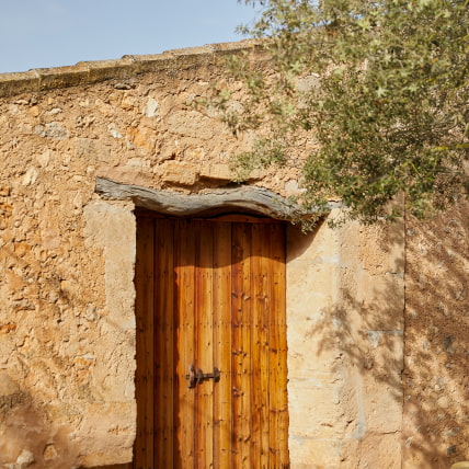 Detalle de una puerta rústica