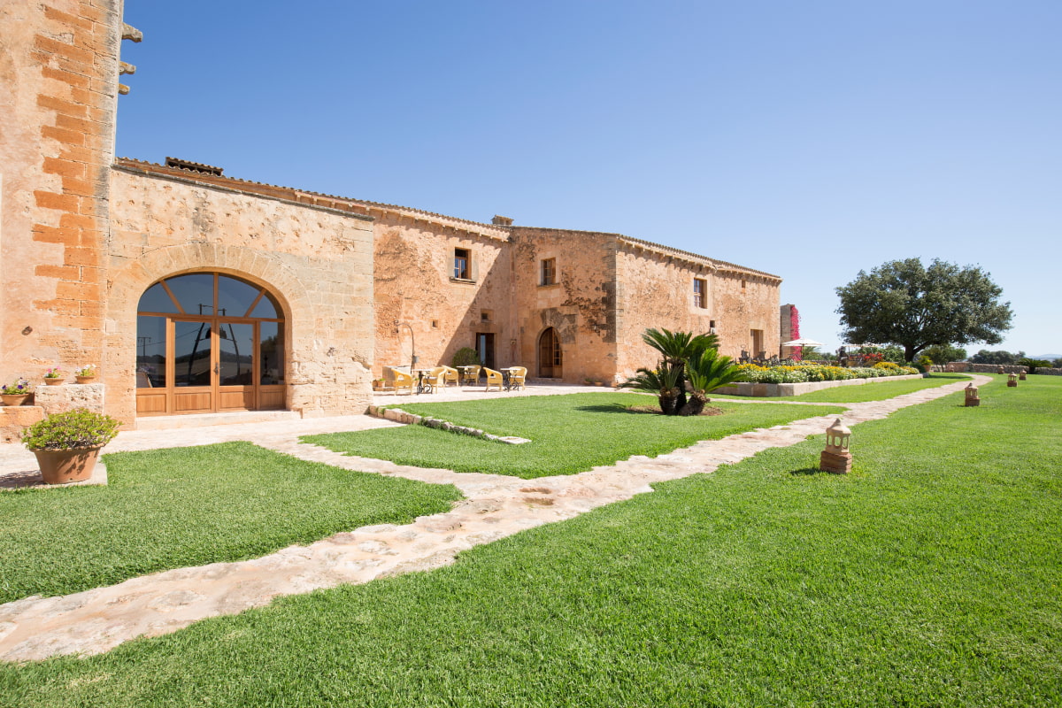 Fields surrounding the Hotel Son Cosmet