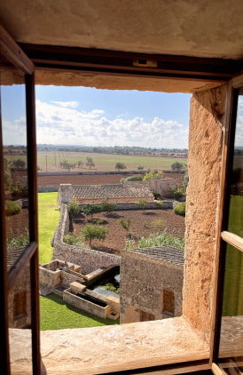 Vistas desde una de las ventanas de las habitaciones de Son Cosmet